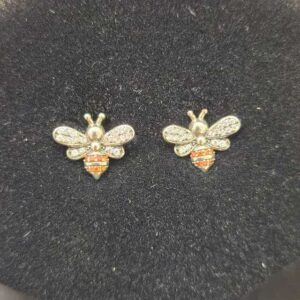 Ohrstecker Glitzerbiene